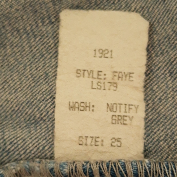 USA 1921 Faye Light Fade Blue Skinny Jeans Size 25 - Picture 7 of 7